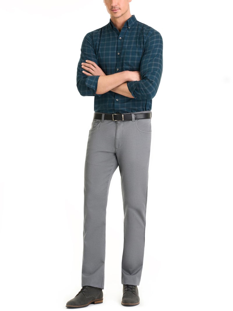 Van Heusen Men's Wrinkle Free Twill Long Sleeve Button Down Shirt Shirt, -turquoise Seabed, Medium - Image 2